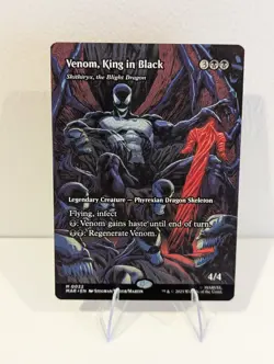 BORDERLESS Venom, King in Black MTG Marvel Eternal MAR NM/M Spiderman *On Hand* - Image 1
