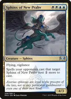 Sphinx of New Prahv 2x FOIL RNA MTG Ravnica Allegiance Uncommon MINT white blue - Image 1