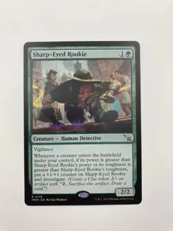 MTG Murders at Karlov Manor Sharp-Eyed Rookie Regular Rare Magic Card Free Ship - Image 1
