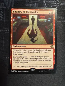 x1 Shadow of the Goblin R MTG Marvel's Spider-Man M/NM, English - Image 1