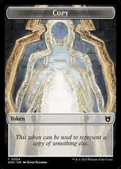 1x Monster / Virtuous / Copy double-sided Token - NM - Wilds of Eldraine MTG - Image 2
