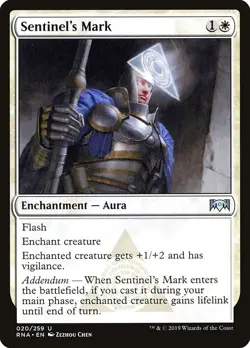 Sentinel's Mark 2x FOIL RNA MTG Ravnica Allegiance Uncommon MINT white - Image 1