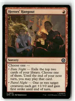 Heroes' Hangout Marvel's Spider-Man Regular MTG Magic NM - Image 1