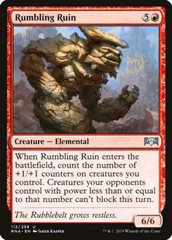 Rumbling Ruin 2x FOIL RNA MTG Ravnica Allegiance Uncommon MINT red - Image 1