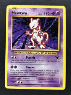 Mewtwo 51/108 - XY Evolutions Non Holo Rare 2016 Pokemon Card - LP - Image 1