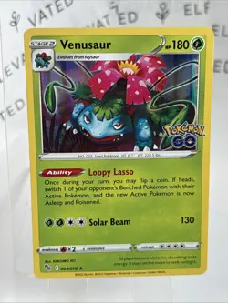 Venusaur 003/078 Rare - Pokemon Go TCG - Reverse Holo (NM) - Image 1