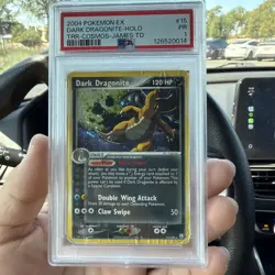 PSA 1 2004 Pokemon EX Team Rocket Returns Dark Dragonite Reverse Foil 15/109 - Image 1