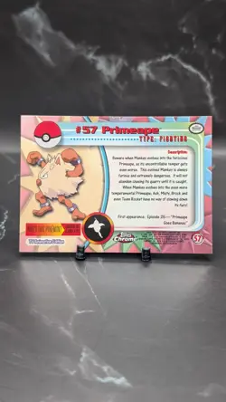 Topps Chrome Pokemon #57 Primeape LP - Image 2