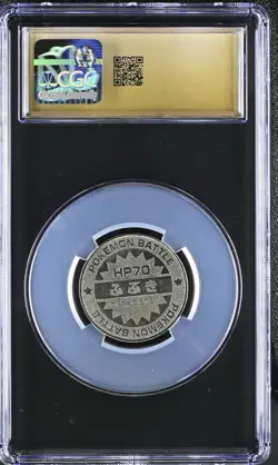 Pokemon - Wigglytuff - 1998 Japanese Meiji Battle Coin SP50 - CGC 10 PRISTINE - Image 2