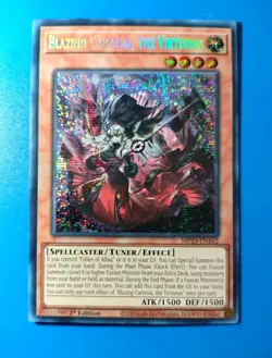 Near Mint Yugioh Blazing Cartesia, the Virtuous MP23-EN162 Prismatic Secret Rare - Image 1