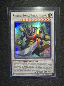 Yugioh Superheavy Samurai Warlord Susanowo SECE-EN048 Super Rare - Image 1
