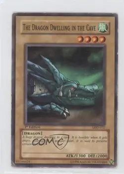The Dragon Dwelling in Cave 1st Ed. YuGiOh Legacy of Darkness #LOD-037 2003 READ - Image 1