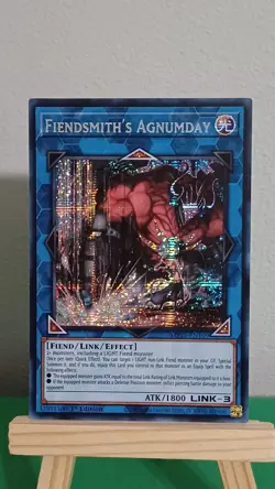 2025 Yugioh Fiendsmith's Agnumday MP25-EN109 Prismatic Secret Rare - Image 1