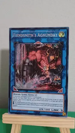 2025 Yugioh Fiendsmith's Agnumday MP25-EN109 Prismatic Secret Rare - Image 2