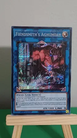 2025 Yugioh Fiendsmith's Agnumday MP25-EN109 Prismatic Secret Rare - Image 3