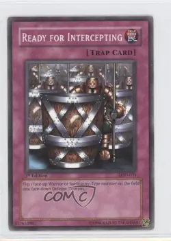 Ready for Intercepting 1st Ed. YuGiOh Legacy of Darkness #LOD-031 2003 READ - Image 1