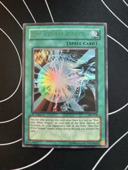 Burst Stream of Destruction MISPRINT Ultra Rare 1st Edition AST-038 Yugioh - Image 1