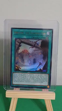 2025 Yugioh Obsidim The Ashened City Spell Card MP25-EN176 Ultra Rare - Image 5