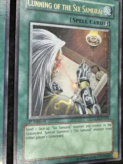 3x YuGiOh Cunning of the Six Samurai 1st Ed Ultimate Rare GLAS-EN061 *READ BELOW - Image 4