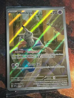 Pokemon TCG Mimikyu Scarlet & Violet SVP 075 Holo Promo Card Sealed, Near Mint - Image 1