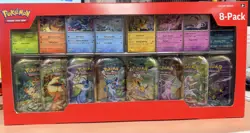 LOT OF 2 - Pokemon Prismatic Evolutions 8 Mini-Tins with Promo Cards Costco - Image 1