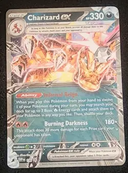 Charizard ex 2025 Pokemon Scarlet & Violet Promo Cards #196 Black Star Promo - Image 1