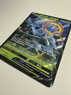 Pokemon TCG Dhelmise V Rare Card 220 HP Anchor Anger Giga Hammer 009/072 - Image 2