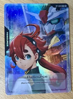 Bandai Gundam Card Game Suletta Mercury Resource Promo Card Foil Gen Con 2025 NM - Image 1