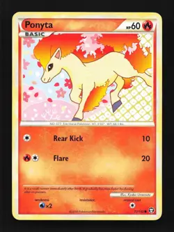 Ponyta 72/102 Triumphant English Pokemon Card TCG - Image 1