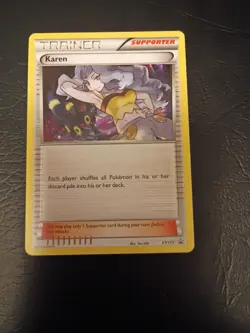 Karen XY177 Pokemon Black Star Nm - Image 1