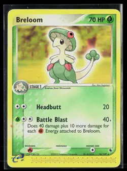 Breloom 16/109 Rare Ruby & Sapphire Vintage Ereader Pokemon HP - Image 1