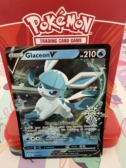 Pokemon Glaceon V 040/203 Holiday 2023 Calendar Stamped Promo Holo NM - Image 1