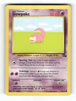 Slowpoke - 55/62 - Fossil - Pokemon - Common - LP - Image 1