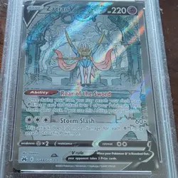 2023 Zacian V GG48/GG70 Pokemon Crown Zenith Galarian Gallery Full Art PSA 9 - Image 2