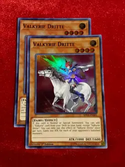 Yu-Gi-Oh! Valkyrie Dritte (x2) SHVA-EN001 1st Edition - Unplayed Mint+ - Image 1