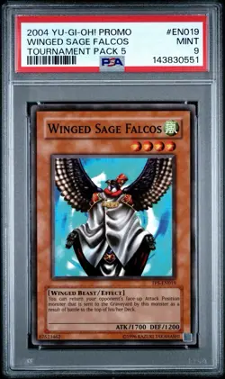 2004 Yu-Gi-Oh! Winged Sage Falcos Tournament Pack 5 TP5 Common PSA 9 - Image 1