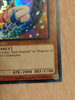 Yugioh Dark Magician Girl YGLD-ENB03 Ultra Rare HoloFoil - Image 5