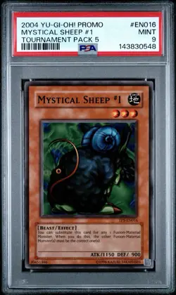 2004 Yu-Gi-Oh! Mystical Sheep #1 Tournament Pack 5 TP5 Common PSA 9 - Image 1
