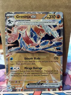 Pokemon TCG Greninja Ex Game Stop Metal Card - Image 1