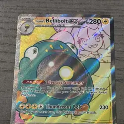 Pokemon TCG Iono's Bellibolt EX Full Art Ultra Rare Holo Card 172/159 - Image 3