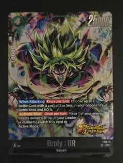Dragon Ball Fusion World Card Game Broly BR FS10-14 Foil SR - Image 1