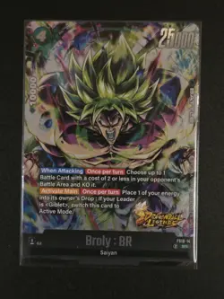 Dragon Ball Fusion World Card Game Broly BR FS10-14 Foil SR - Image 3