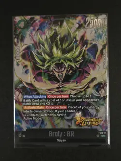 Dragon Ball Fusion World Card Game Broly BR FS10-14 Foil SR - Image 5