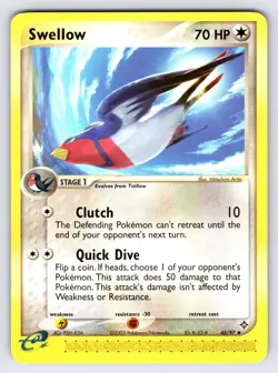 Swellow 45/97 2003 EX Dragon Pokemon Card Nintendo e-Series Uncommon - VLP - Image 1
