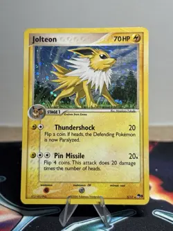Jolteon 3/17 Pop Series 3 Holo Rare Pokemon TCG Card DMG - Image 1