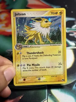 Jolteon 3/17 Pop Series 3 Holo Rare Pokemon TCG Card DMG - Image 3