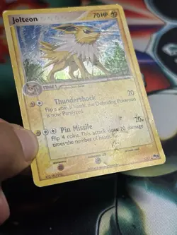 Jolteon 3/17 Pop Series 3 Holo Rare Pokemon TCG Card DMG - Image 5