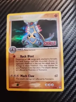 Pokemon TCG Armaldo 3/108 EX Power Keepers Reverse Holo Rare Card - Image 1