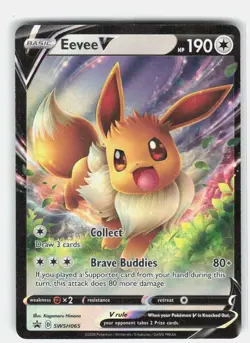 Eevee V - Holo Promo SWSH: Sword & Shield Promo Cards SWSH065 NM - Image 1