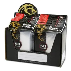 1000 BCW Deck Guards Clear Glossy Front Back Standard Card Sleeves Protection - Image 1